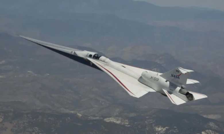 NASA avança com X-59 e prepara testes para provar que voos supersônicos podem ser muito mais silenciosos