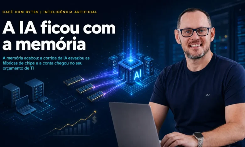 A memória acabou: a corrida da IA esvaziou as fábricas de chips e a conta chegou no seu orçamento de TI