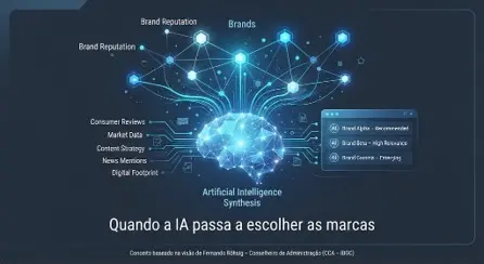 Quando a IA passa a escolher as marcas.