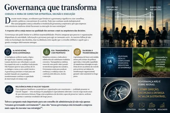 Governança que transforma.
