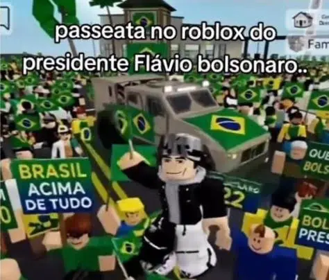 Roblox vira palco de carreatas e campanhas políticas virtuais para Lula e Flávio Bolsonaro